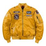 Vintage Puffer Mens Varsity Jacket Sports Bomber Leather Jacket
