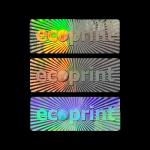 Custom Plastic Anti Counterfeit Label Tamper Evident Security Holographic
