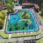 Acid Resistance EPDM system Rubber Flooring Football Field Anti Slip