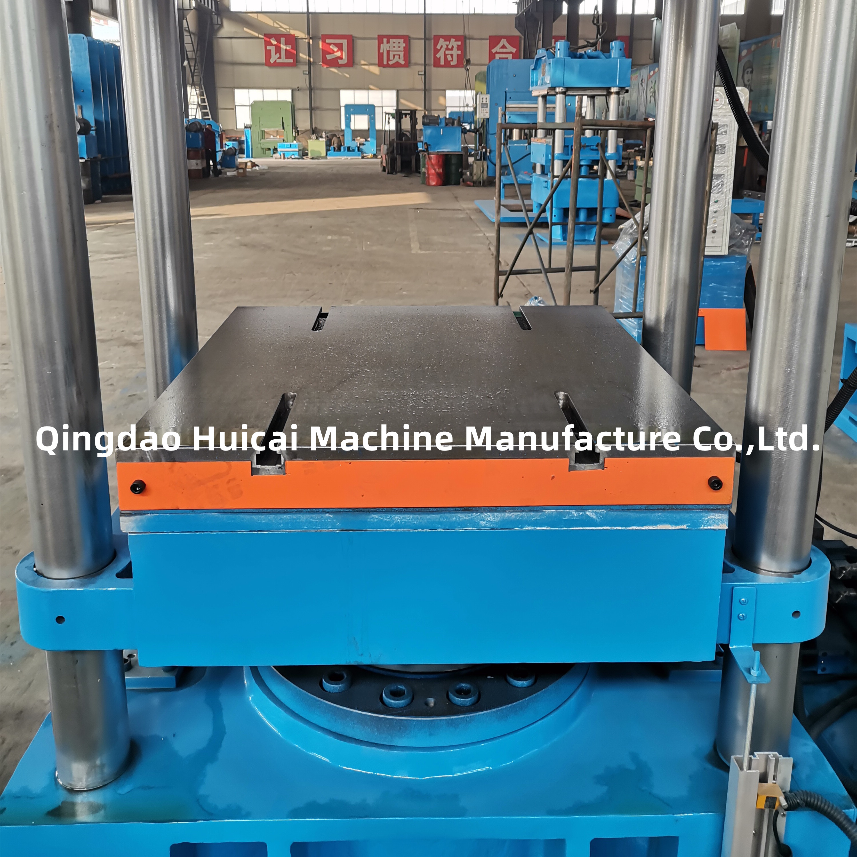 50HZ Voltage Hydraulic Rubber Flat Vulcanizing Press for 1.00MN Molding Efficiency