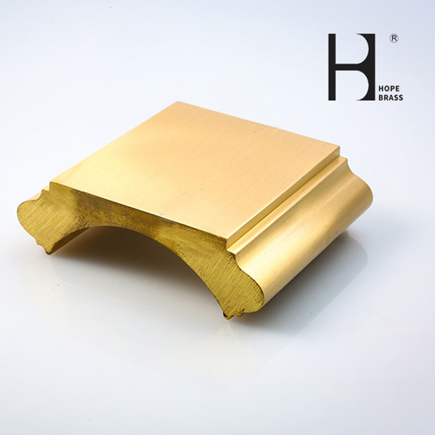 ODM Chrome Plating Surface C38500 Brass Handrails For Stairs