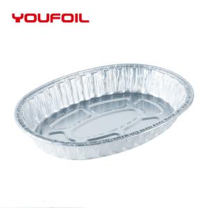 Quality 3003 Disposable Aluminum Foil Tray Oval Roast Customized Logo wholesale