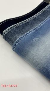 Quality 9oz 162cm Stretch Black Cotton Denim Fabric Cotton Polyester Spandex wholesale