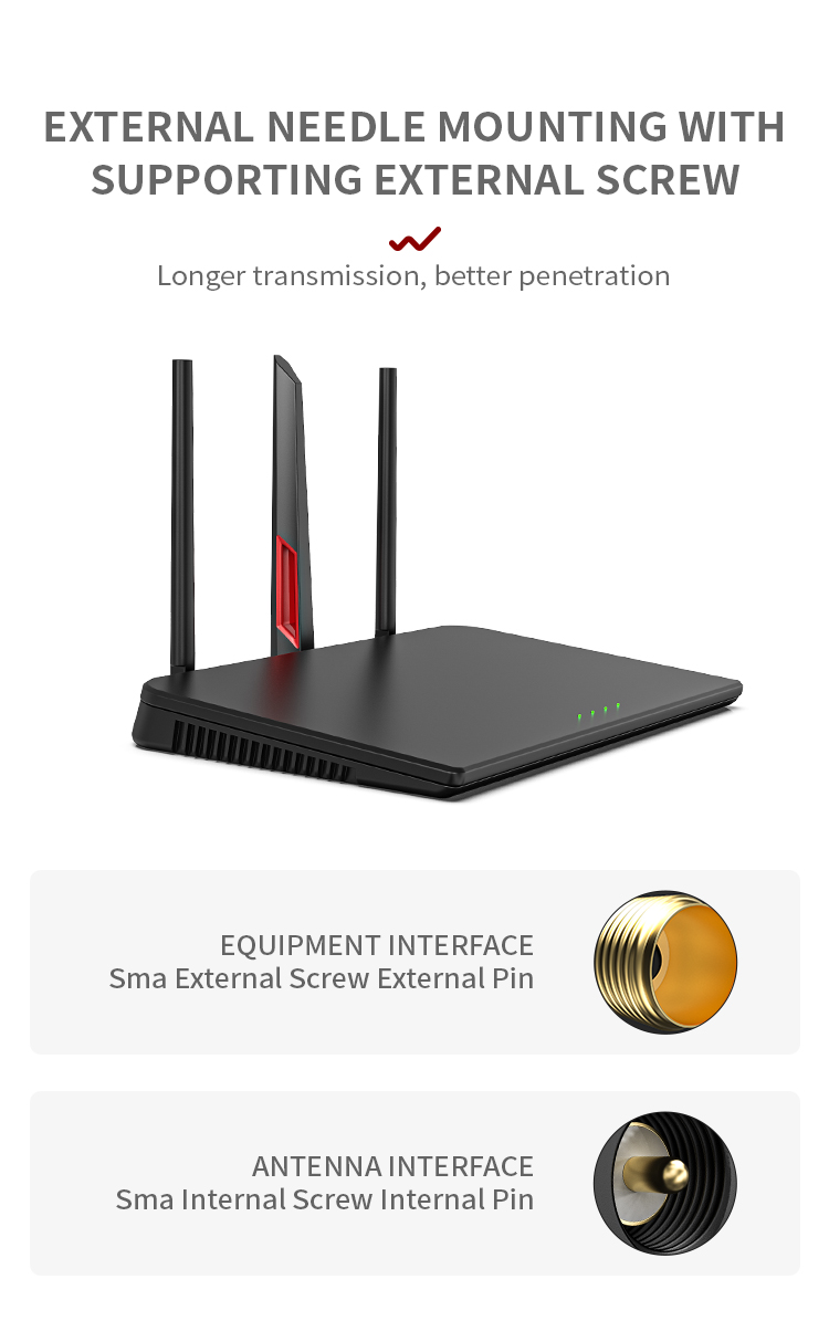 Long Range 50W LTE MIMO External Directional 5G 4G Rubber Router WiFi Outdoor Antenna