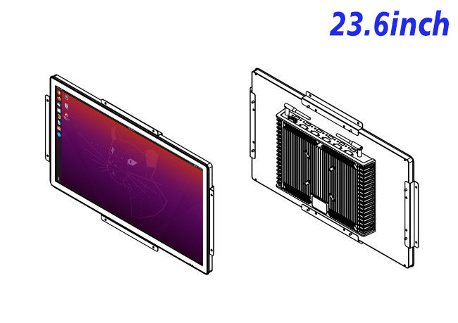 23.6-Inch Linux Screen for Logistics Monitoring and Automation Systems