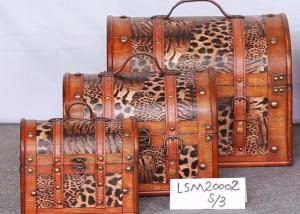 Quality Wooden Suitcases Plywood + Pu Yellow S/3 58x39.5x63/4 wholesale