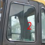 5mm Excavator Windscreen Replacement Left Side Straight Position NO.2