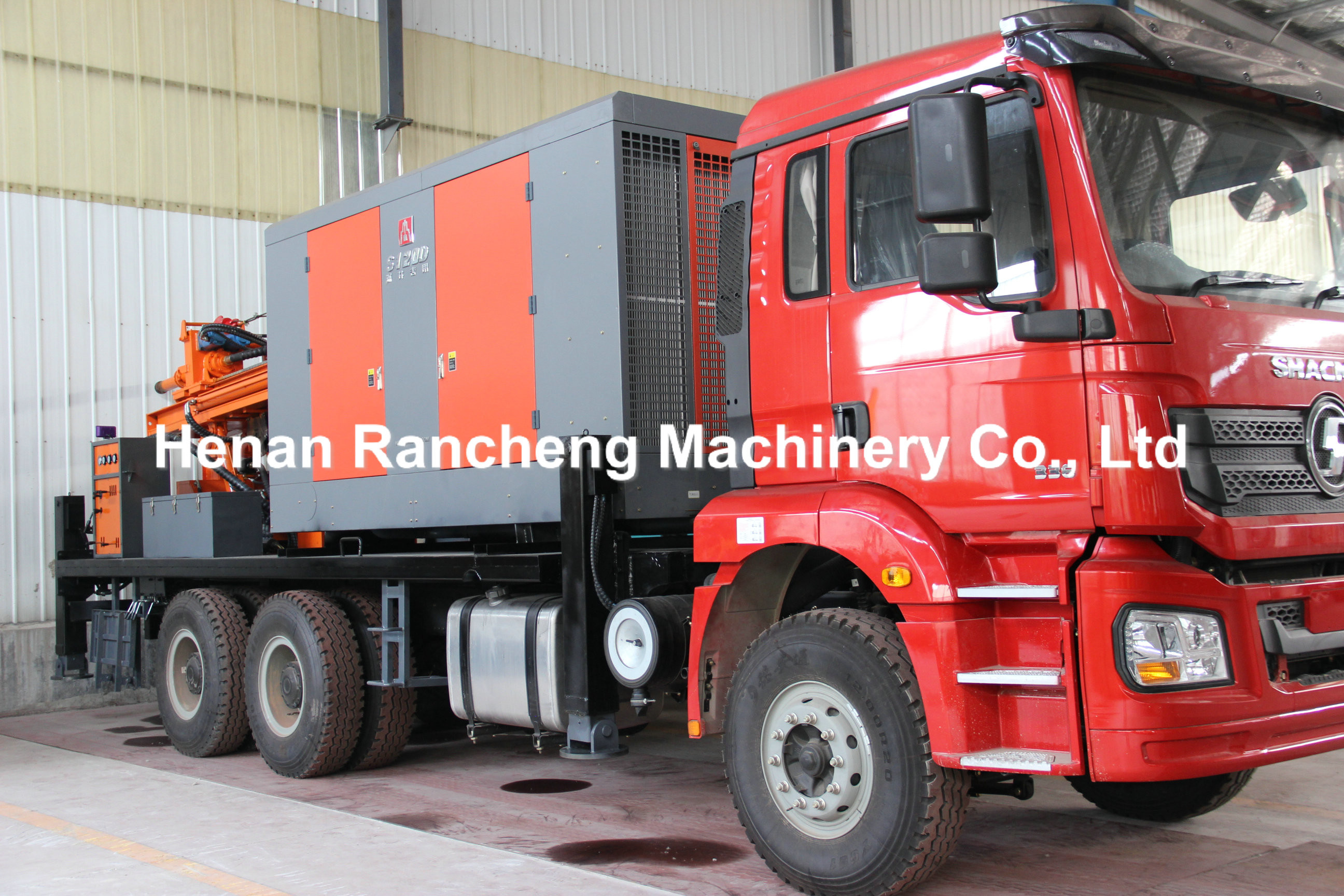 200m Drilling Depth Water Well Drill Rig 118HP Cummins 115 - 350mm Bore Dia