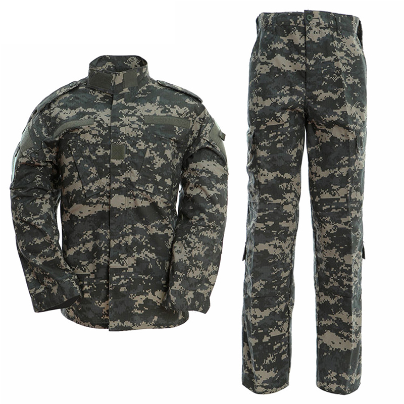 Men's Outdoor Camouflage Uniform Long Sleeve Shirts and Trousers for Digital Printing