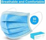 Type I Breathable Comfortable 3 Ply Medical Disposable Face Mask with Elastic