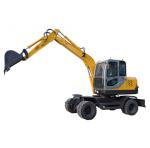 0.3m3 Bucket 6160mm Digging 6 Ton Wheel Excavator