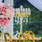 ZT-303B manufacturer wholesale 7 arms golden candelabras weddings table