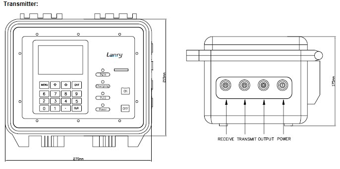 Data Storage Function Portable Ultrasonic Flow Meter