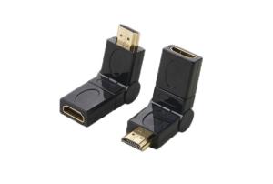 Quality QS AD004， HDMI male to HDMI Female swivel adapter wholesale