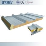FM approved rock wool fire proof insulated roof panel high strength 1000mm with