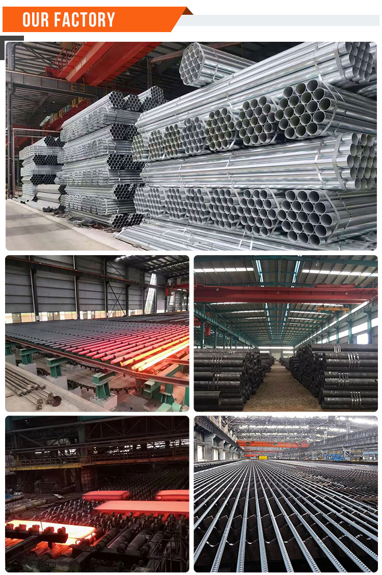 Round Galvanized Steel Conduit Pipe , MS Iron Pipe For Pre Hollow Section ASTM Standard