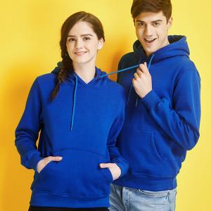 Quality Custom Sports Unisex Plain Hoodies Pullover Blank Streetwear White Blue wholesale
