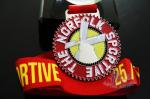Die Casting Metal Award Medals Soft Enamel With Lanyards 50*3mm