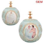 OEM factory make custom Little Mermaid Sculpted Cookie Jar Food Holder