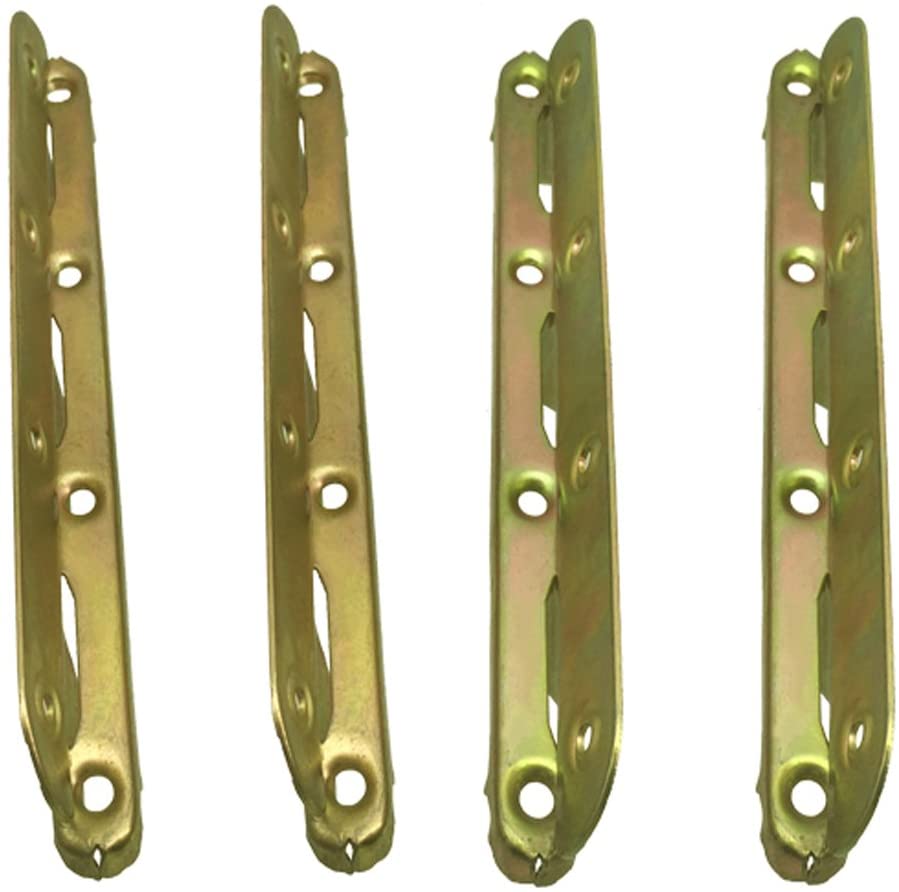 Bed Fittings Zinc Color Fixed Bed Angle Bracket and Connecting Brackets for Fixed Beds
