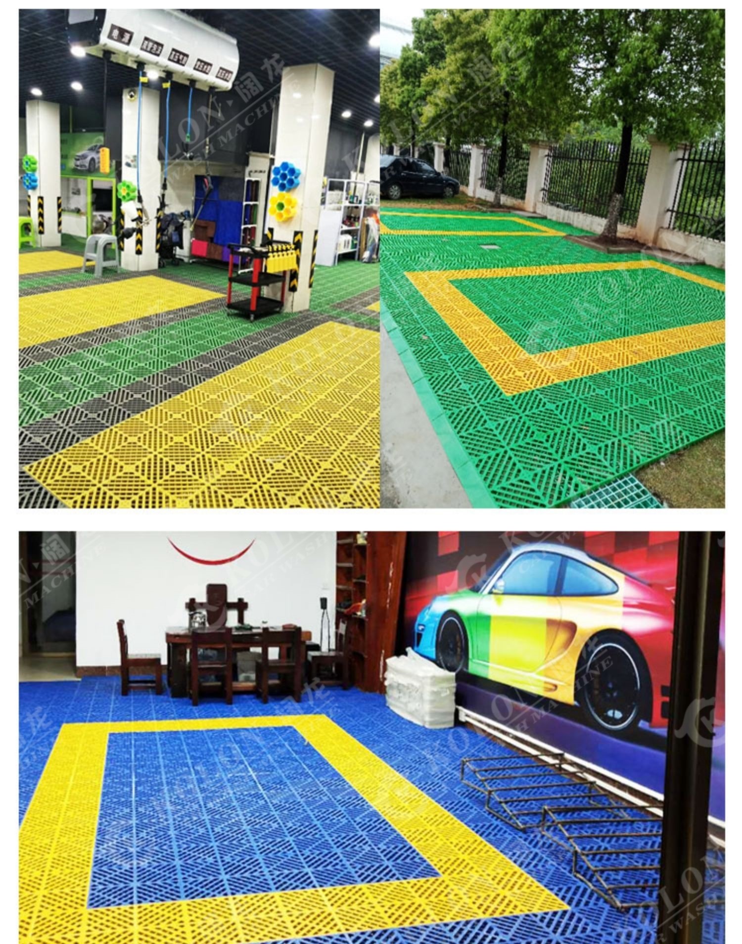 Plastic PP Interlocking Garage Floor Tile 2.0cm 3.0cm 4.0cm 5.0cm 6.0cm