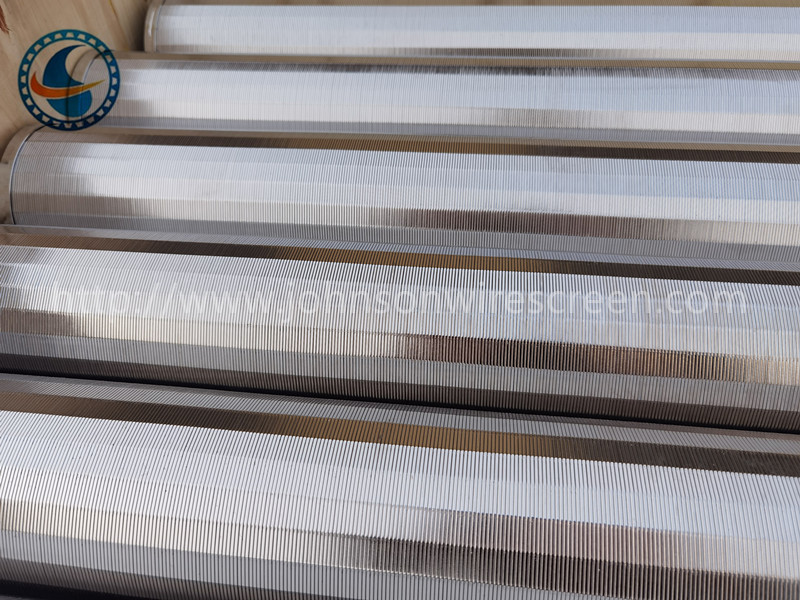 Stainless Steel 304 Welded Wedge Wire Screen Od 118mm Slot Tubes