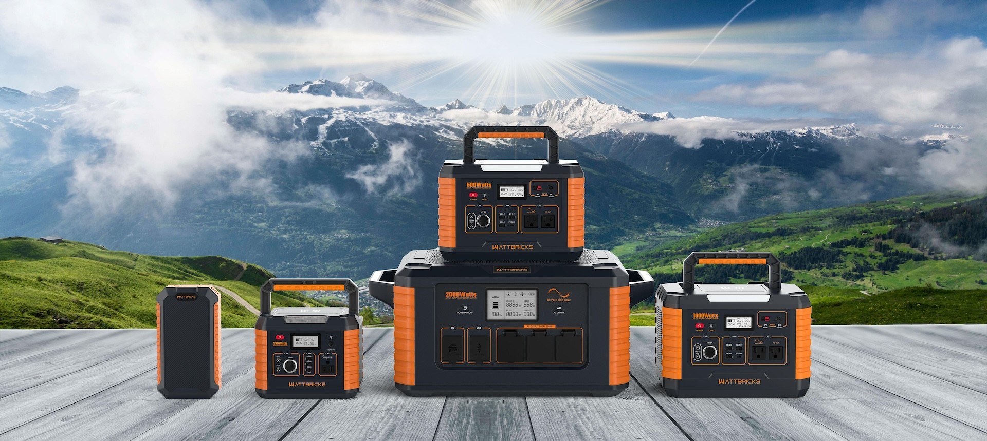 303Wh Portable Power Station Outdoor 3.8kg 60W AC Input And 12-26V/4A Solar Charging