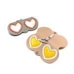 Portable Cartoon button eyeglasses bag Handmade PU sunglasses bag