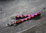2.5cm Nylon Adjustable Car Dog Harness Seat Belt Elastic Woven Contrast