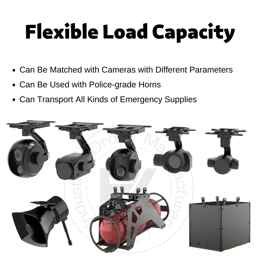 Thermal Imaging Military VTOL UAV 90Min Flight Time 2KG Payload Capacity