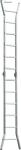 Outdoor 8 FT Aluminum Ladder Silver Corrosion Resistance 3 Shapes