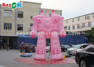 Quality Pink 5m Inflatable Robot Cartoon Characters For Rental Business wholesale
