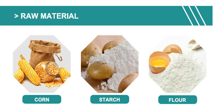 Commercial Food Machine Automatic Extruded Fried Snack Wheat Corn Chips Making Line