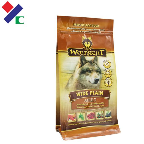 Glossy Matt Dog Food Packaging Bag 120 microns 10KG Aluminum Foil Plastic Bag