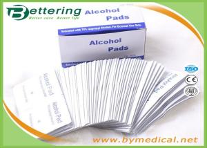 Quality First Aid Medical Sterile Alcohol Prep Pads / Alcohol Prep Swabs Non Woven Material wholesale