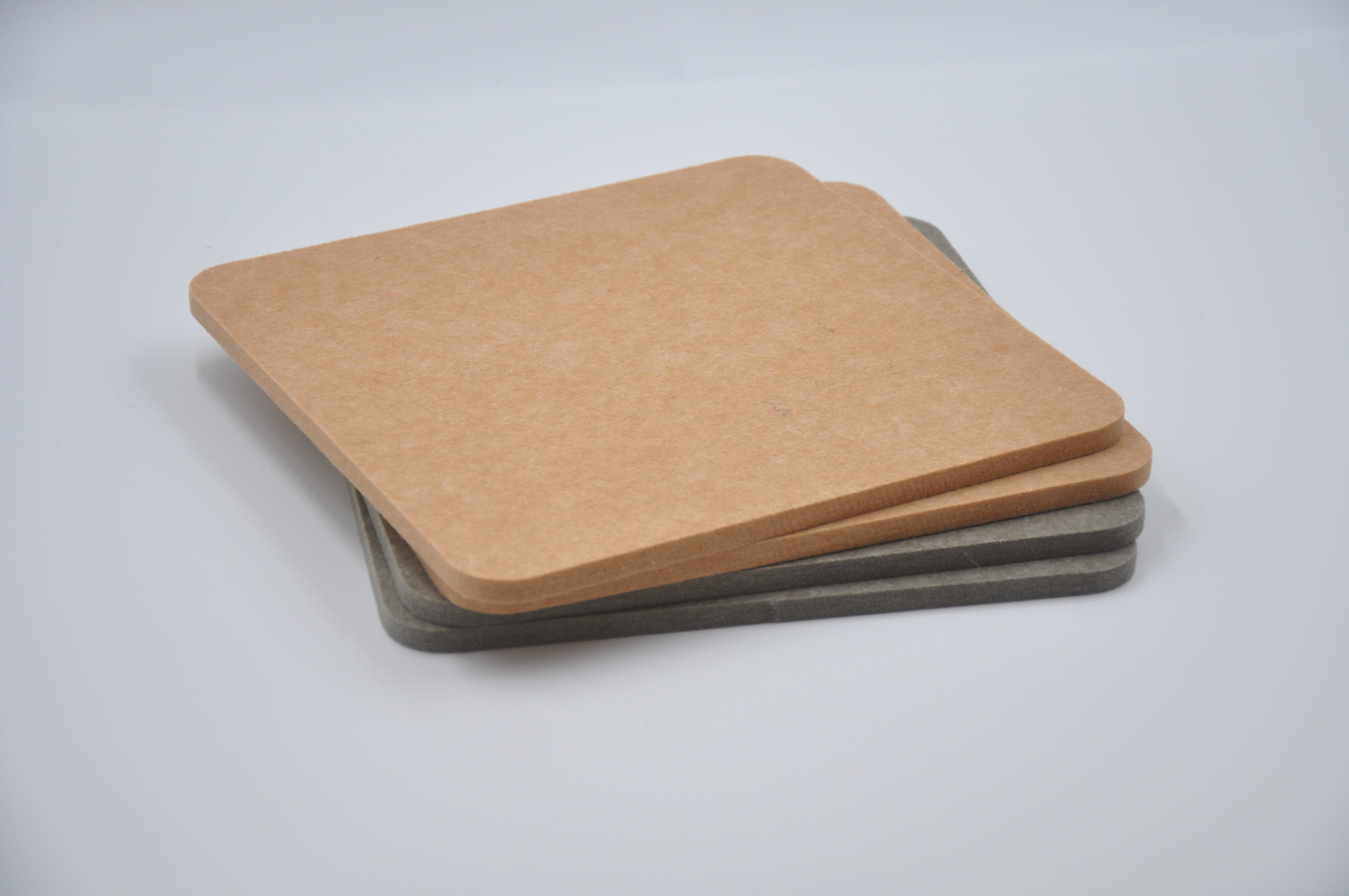 Recycled PET Acoustic Wall Panels 9mm Soundproof Polyester Fiber Boards For Interior Design