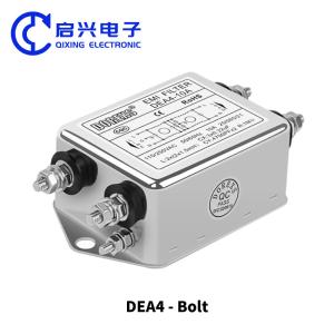 Quality DEA4 Single Phase AC Power Supply EMI Filter 220VAC 3A/6A/10A/20A Good Suppression Effect wholesale