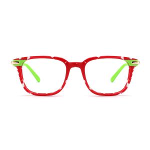 Quality CE certification Children Eye Glasses Lightweight , Square Acetate Glasses Frame wholesale