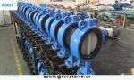 Soft Sealing Stainless Steel PTFE Seats CI Body Wafer Lug Type Butterfly Valve