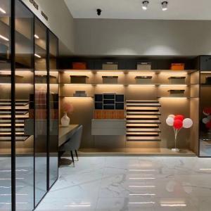 Quality Modern Furniture Cabinets Clothes Closet Walk In Glass Wardrobe Bedroom Closet wholesale