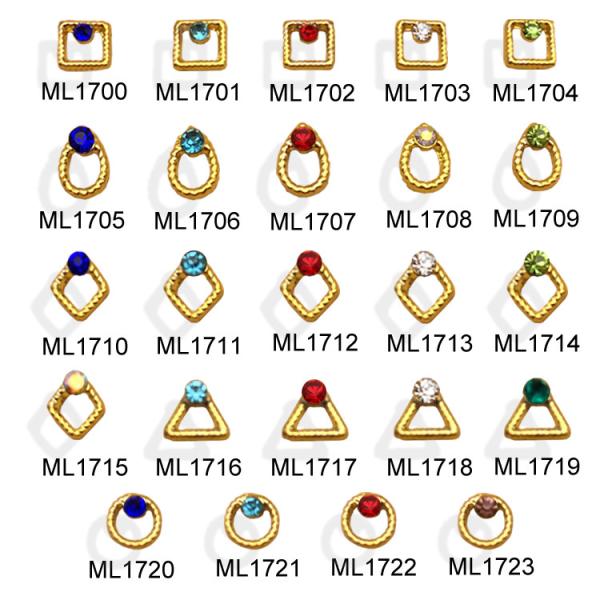 Hot NEW Wholesale Alloy Jewelry 3D Nail Art Jewelry Nail rhinestones Sticker