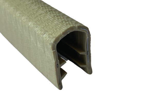 CR U-shaped Steel Insert PVC EPDM Rubber Sealing Strip for Automobile Door Decoration