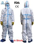 Anti Virus Medical Disposable Chemical Suit , Disposable Body Suit Fda Approved