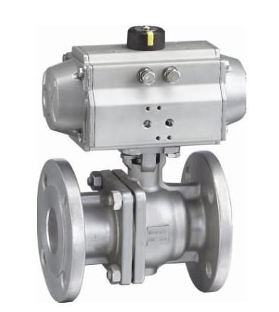 ANSI 150LB ASME B16 34 Flange End Ball Valve , Lockable 4 Hydraulic Actuated