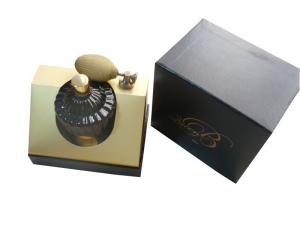 Quality Black Gold Keepsake Gift Boxes Lid Buttom Style Family Perfume Display Box wholesale