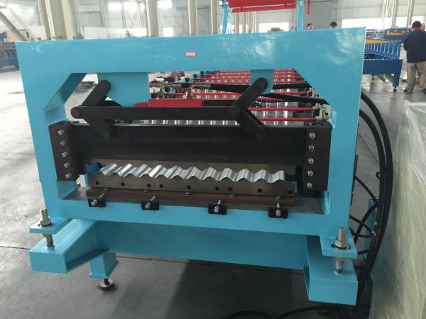 Cheap Roofing Corrugated Sheet Roll Forming Machine 50m/min , Corrugated Roof Panel Roll Forming Machine for sale