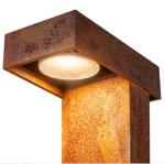 Rusty Path Square Led Corten Steel Bollard Lights