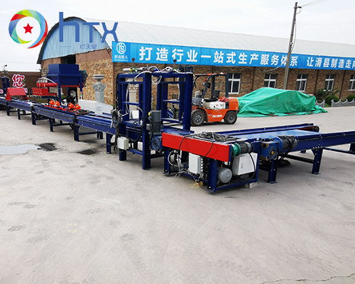 1000 - 1500m2 Capacity Veneer Stone Production Line Road Edge Stone Machine