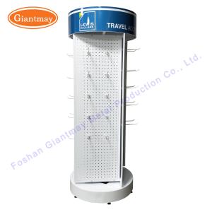 China Jewelry Floor Standing Hooks Light Rotating Display Stand on sale