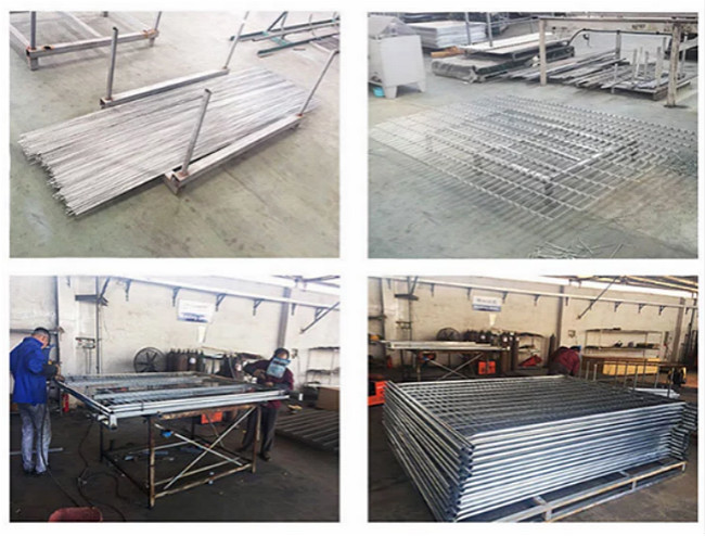 Heat Treated Canada Used Construction Site Temporary Galvanized Steel Fence Low Carbon Steel Wire